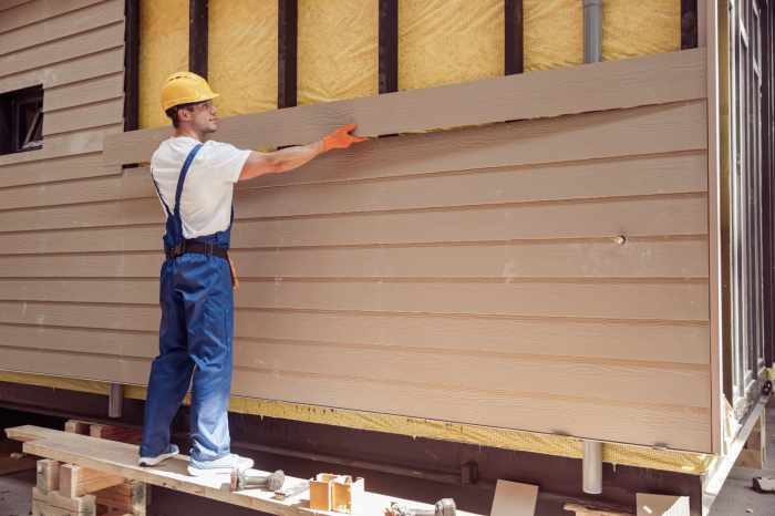 Hardie board and batten installation