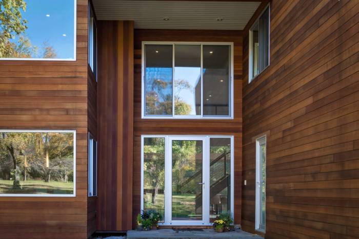 Cedar tongue and groove siding