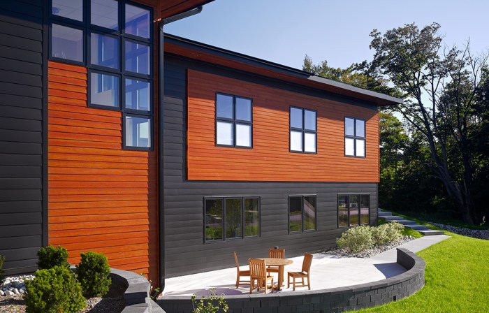 Modern house siding