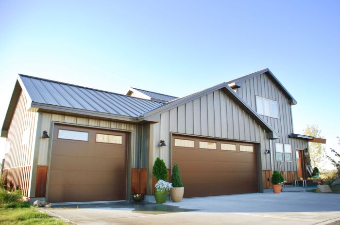 Metal panel siding