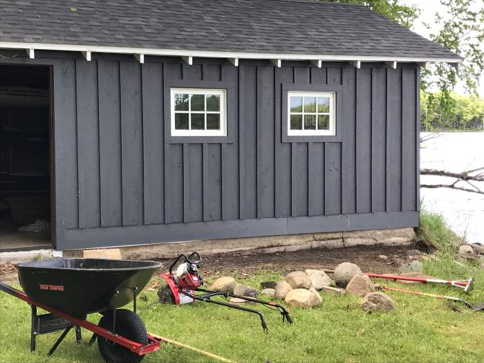 Board and batten siding installation