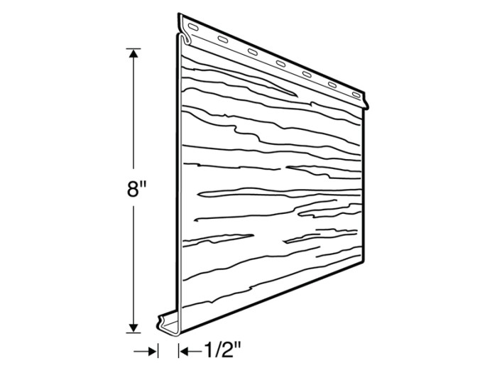 8 inch aluminum siding