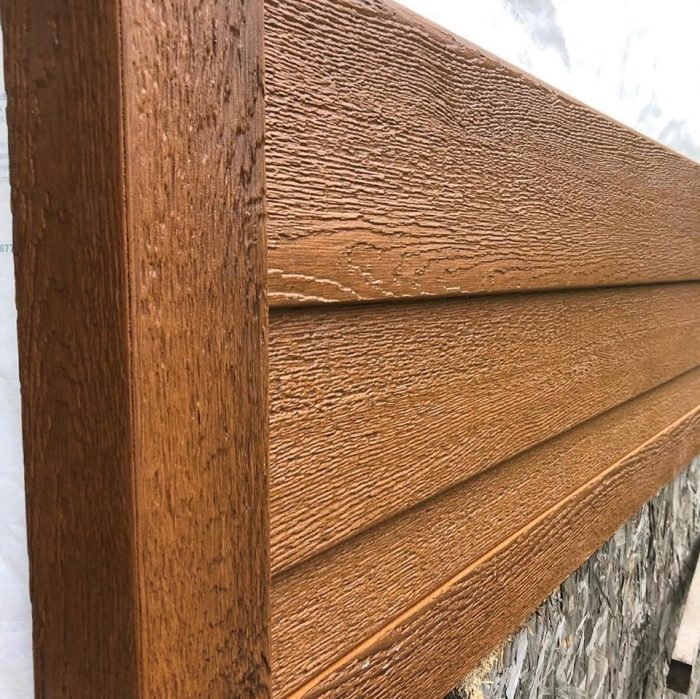 Poly ash siding