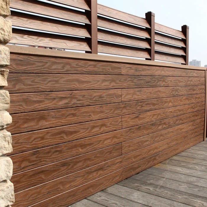 Plank siding