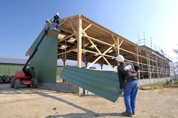 Metal siding installation