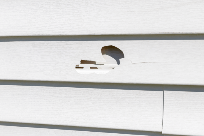 Siding vinyl repair loose