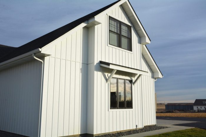 Pole barn metal siding