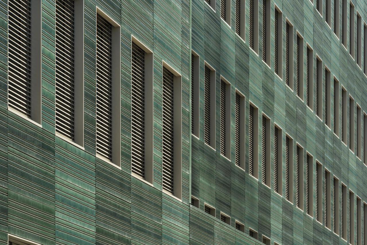 Facade ceramic cladding architectural building tiles architecture projects green glazed archdaily remarkable benefits h7 timber tone large