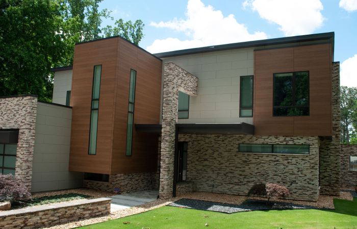 Modern house siding