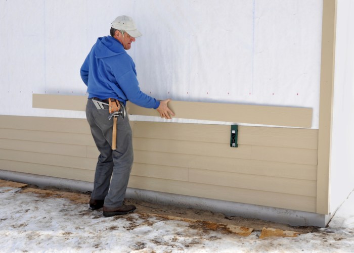 Hardie lap siding installation