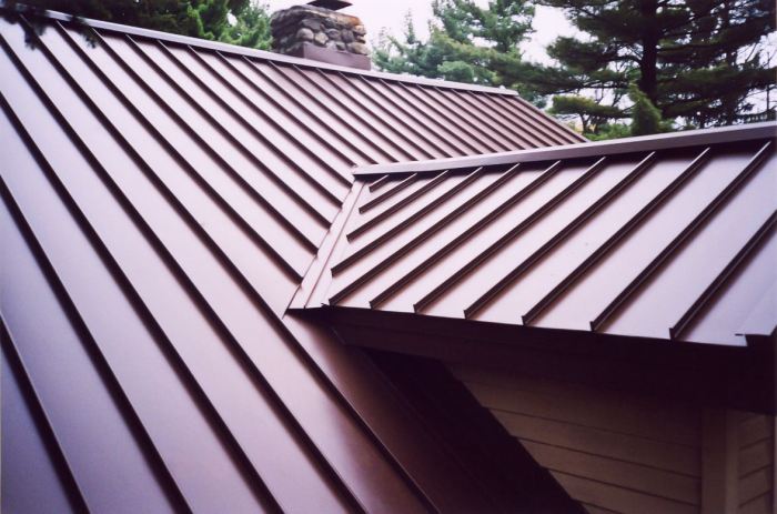 Standing seam metal siding