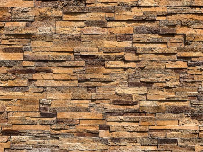 Exterior rock siding