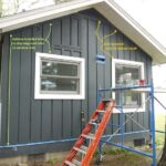 Board and batten siding installation