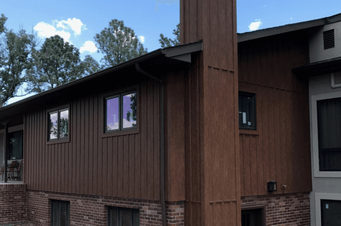 Vertical steel siding