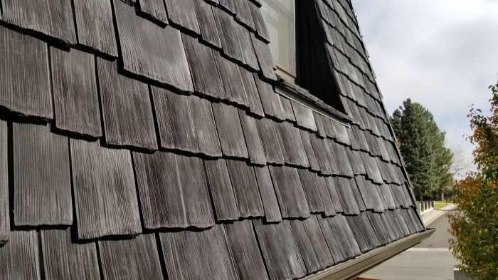 Wood shake siding